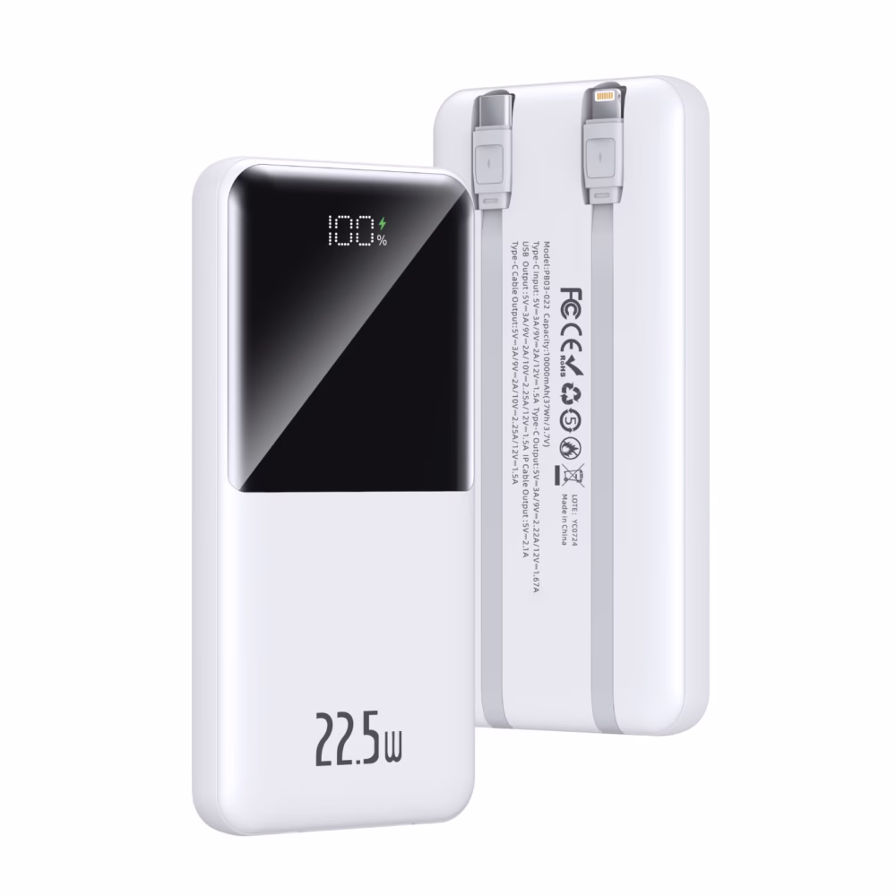 Trusmi PD22.5W Digital Powerbank + Kabel 20000mAh