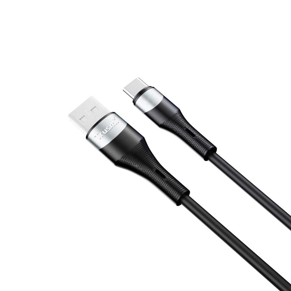 Trusmi Siliconen USB A - C Kabel